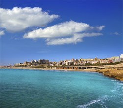 El Miracle beach in Tarragona at Costa Dorada of Catalonia