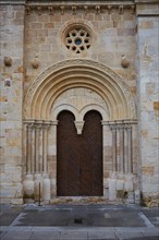 Zamora church of Santiago del Burgo in Spain by Via de la Plata Santiago way