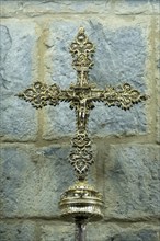 Processional cross, 16th century, gilt silver, comes from the church of San Julian y Basilisa de