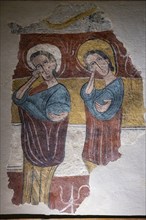 Susin wall paintings, 12th century, fresco torn off and transferred to canvas, come from the church