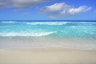 Cancun Delfines Beach at Hotel Zone of Mexico