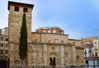 Zamora church of Santiago del Burgo in Spain by Via de la Plata Santiago way