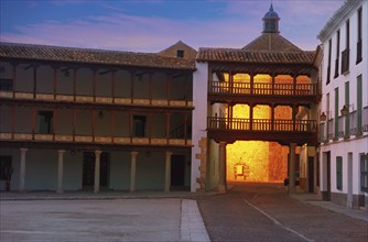 Tembleque Plaza Mayor in Toledo at Castile La Mancha on Saint james way