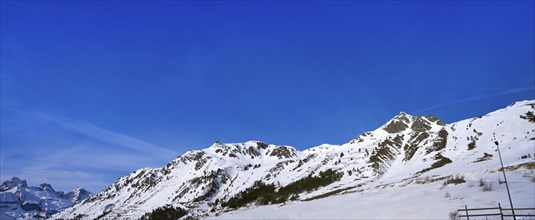 Astun ski area in Huesca on Pyrenees at Spain