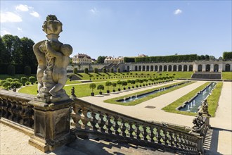 The Grosssedlitz Baroque Garden with the Friedrich Palace is located on a hill on the left bank of