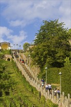 The Spitzhaus staircase is located in the Saxon town of Radebeul. It connects the Hoflößnitz