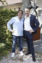 Dieter Landuris and Hardy Krüger jr. at the annual press conference for the 2024/25 season at the