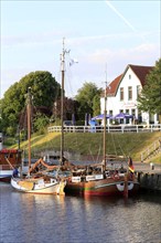 Carolinensiel harbour, museum harbour, Lower Saxony, East Frisia, Federal Republic of Germany, East