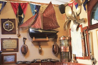 Marine sailing shipbuilding memorabilia in Bushe's Bar pub, Baltimore, County Cork, Ireland, irish