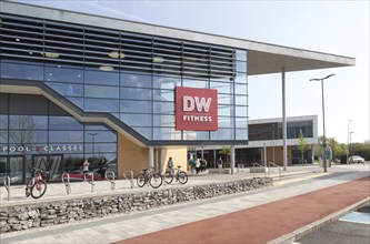 Modern architecture buildings at Orbital Shopping Park developed by British Land, north Swindon,