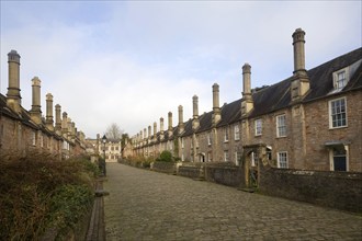 Vicars' Close, Wells, Somerset, England, is a planned street of the mid-14th century claimed to be