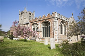 St Mary's parish church, Bures, Suffolk, England, United Kingdom, Europe