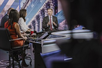 Christian Lindner (FDP), Federal Minister of Finance, photographed during an interview with