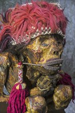 Decorated human mummy from Peru, Bolivia from the Nazca period (100 BC to 400 AD)