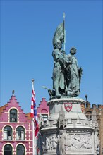 Monument on the Grote Markt, Grand Market, market square, centre, city centre, Benelux, city, city