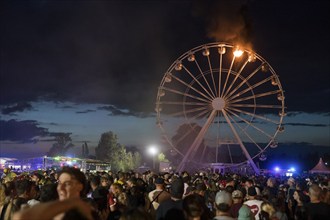 Ferris wheel catches fire at the Highfield Festival on Friday, Störmthaler See, 17.08.2024