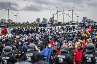 Violent clashes between thousands of demonstrators and the police, after a demonstration against