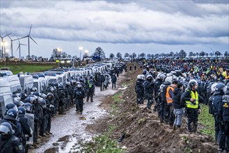 Violent clashes between thousands of demonstrators and the police, after a demonstration against