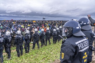 Violent clashes between thousands of demonstrators and the police, after a demonstration against