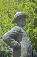 Memorial to Heinrich Hansjakob by sculptor Gerold Jäggle 2008, detail, writer, politician, pastor,