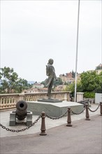 Bronze statue of François Joseph Paul de Grasse, French admiral who contributed to the victory of