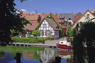 Europe, Germany, Mecklenburg-Western Pomerania, Plau am See, Lake Plau, Elde-Müritz waterway,