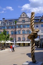 Leutbühel, town square, Rathausstraße, old town centre, Bregenz, Vorarlberg, Austria, Europe