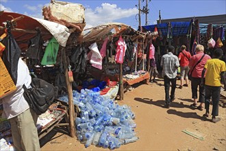 South Ethiopia, market in Jinka, market day, trade, market scene, Ethiopia, Africa