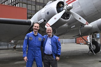 Astronaut Marco Sieber and astronaut Claude Nicollier