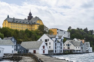 Fisheries Museum and Aspøy school in ALESUND, Geirangerfjord, Norway, Europe