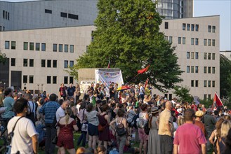 Protests against a so-called citizens' dialogue of the AfD in the Philharmonie in Essen, the