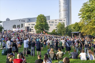 Protests against a so-called citizens' dialogue of the AfD in the Philharmonie in Essen, the