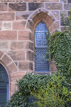 Window on the west side of St Clare's Church, Königstraße 66, Nuremberg, Middle Franconia, Bavaria,