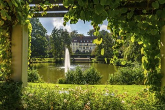 The historic Raffelbergpark in the Speldorf district, part of the former Raffelberg brine baths,