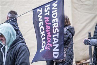 Demo by the group North Rhine-Westphalia Erwacht, a mixture of anti-vaccination activists, lateral