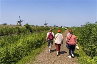 Kinderdijk, 18 windmills designed to pump water from the polders to utilise the land, one of the