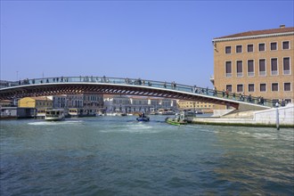 Pedestrian bridge (Ponte della Costituzione) at Piazzale Roma, Santa Croce, Venice, Metropolitan