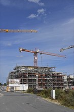 Europe, Germany, Lower Saxony, New residential buildings, Apartment blocks, Shell construction,