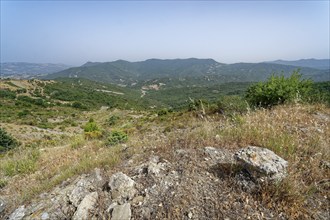 Landscape near Castroregio in the Pollino National Park, UNESCO Global Geopark, in the Calabria