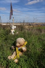 The village of Lützerath at the Garzweiler II open-cast lignite mine, the last buildings of the