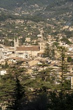 The village of Sóller in the north-west of the island, near Alconàsser, Serra de Tramuntana,