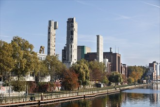 Demolition work on the Charlottenburg combined heat and power plant, to be replaced by