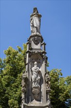 Marian Column at Marienplatz, Paderborn, Westphalia, North Rhine-Westphalia, Germany, Europe