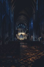 St patrick cathedral in Dublin at Christmas time in Ireland