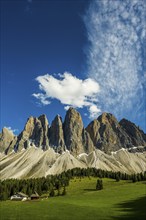 Glatschalm, Geislerspitzen, Villnöss Valley, Sass Rigais, Dolomites, South Tyrol, Italy, Europe