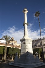 Monument memorial in Plaza Vieja, Plaza de la Constitucion, City of Almeria, Spain, Europe