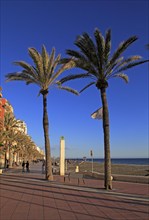 Sandy beach and seafront apartments city of Almeria, Spain, Europe