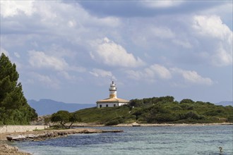 Alcanada lighthouse, Majorca, Balearic Islands, Spain, Europe