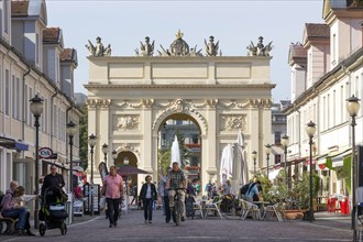 View from Brandenburger Strasse to the Brandenburg Gate in Potsdam, 22/09/2016