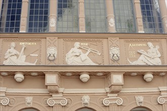 Facade of the town hall, Lemgo, North Rhine-Westphalia, Germany, Europe